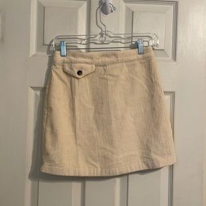 Corduroy cream skirt